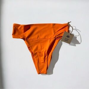 🌻NEW w.Tags Free People x Toast Orange Signature Banded Waist Bikini Bottom XS
